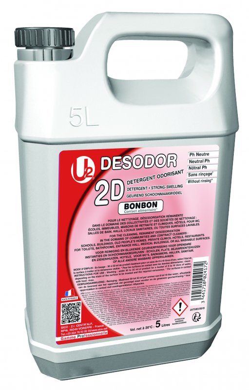  Detergent si dezodorizant 2D, Sweet candy - strong, 5L - U2