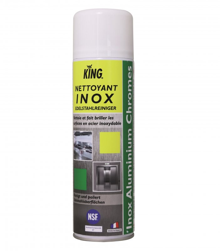 Spray curatare inox, aluminium, crom, 500 ml, King